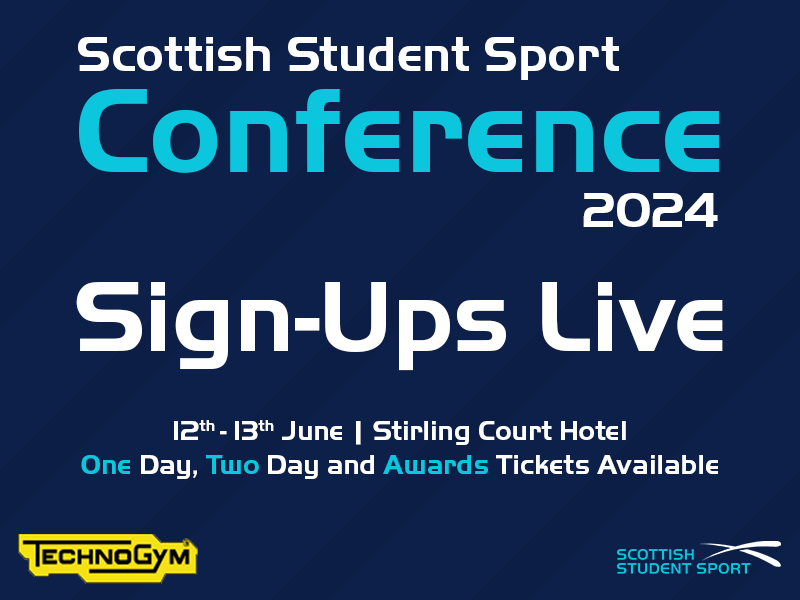 Details for the 2024 Scottish Student Sport Conference